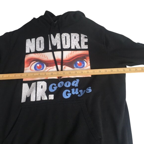 Chucky Hoodie Mens Large Horror Movie No More Mr. Good Guys Wanna Play Pullover - Picture 12 of 15